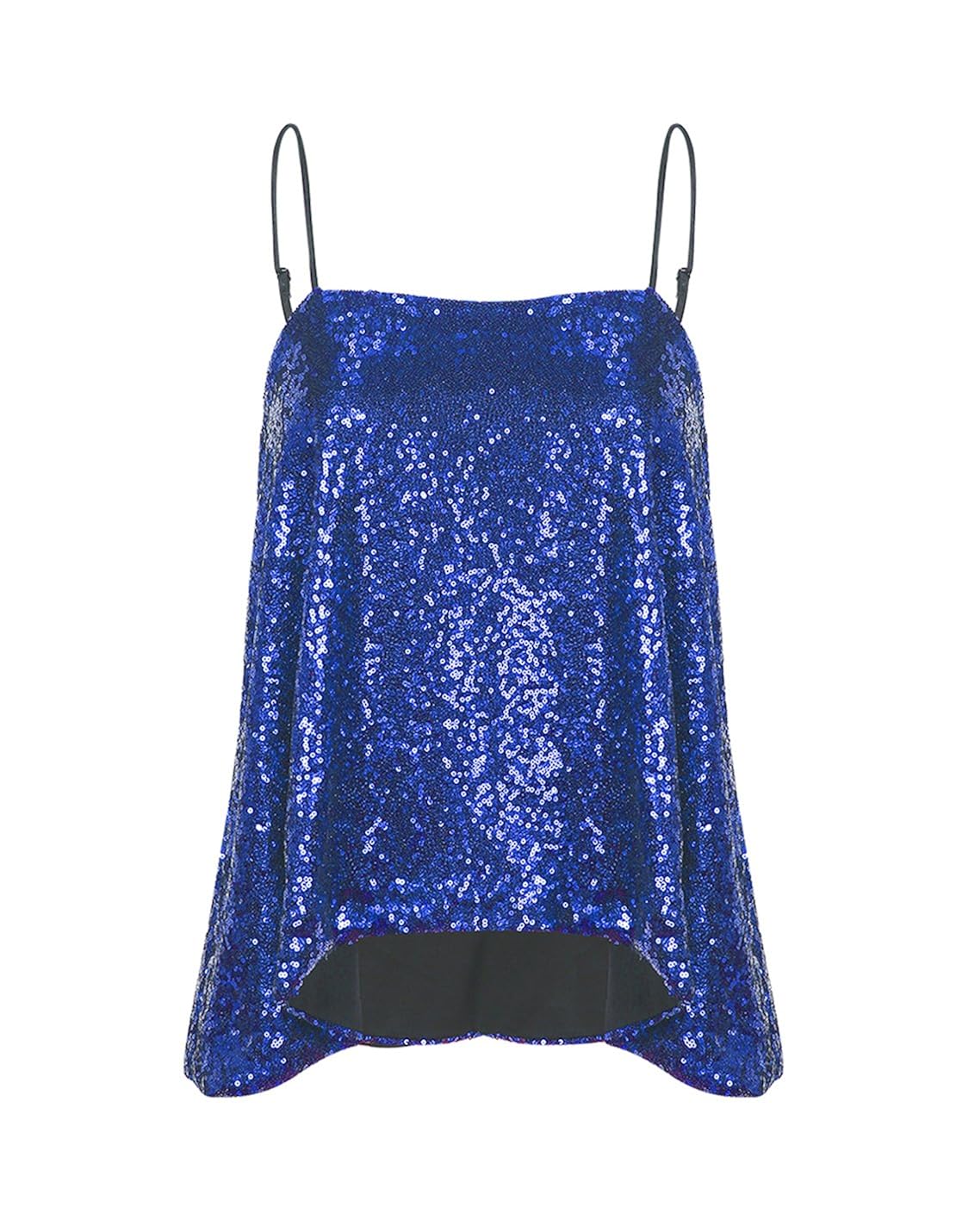 hodoyi 女式闪光亮片吊带上衣背心俱乐部服